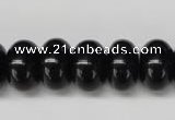 CON24 15.5 inches 10*16mm rondelle black onyx gemstone beads