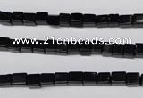 CON30 15.5 inches 4*4mm cube black onyx gemstone beads