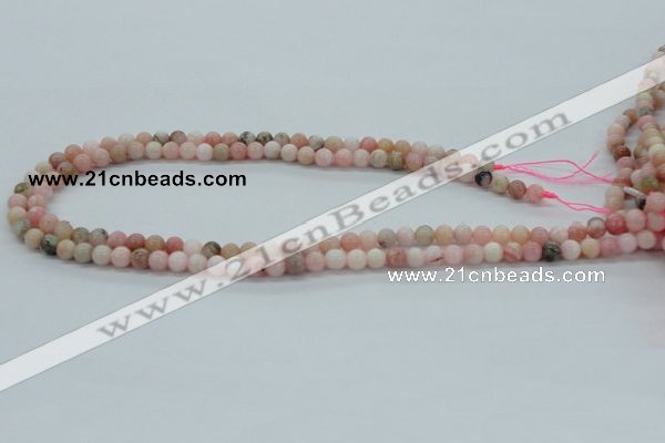 COP02 15.5 inches 6mm round natural pink opal beads wholesale