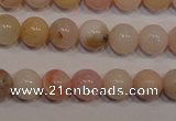 COP1002 15.5 inches 6mm round natural pink opal gemstone beads