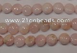 COP1011 15.5 inches 8mm flat round natural pink opal gemstone beads