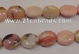 COP1022 15.5 inches 10*12mm oval natural pink opal gemstone beads