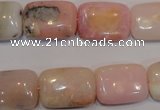 COP1034 15.5 inches 13*18mm rectangle natural pink opal gemstone beads