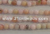 COP1060 15.5 inches 6mm round natural pink opal gemstone beads