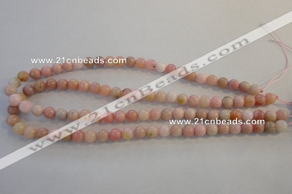 COP1061 15.5 inches 8mm round natural pink opal gemstone beads