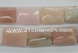 COP12 15.5 inches 13*18mm rectangle natural pink opal beads wholesale