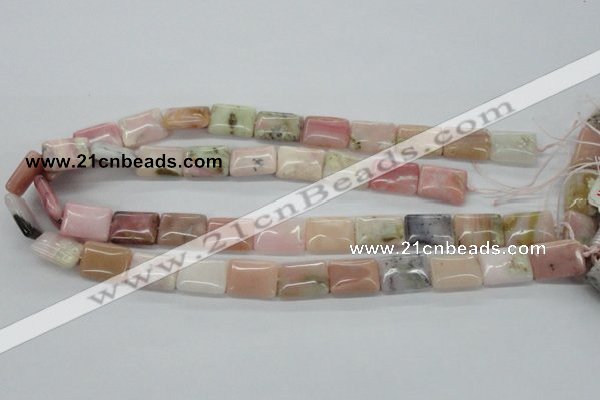 COP12 15.5 inches 13*18mm rectangle natural pink opal beads wholesale