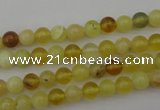 COP1201 15.5 inches 6mm round yellow opal gemstone beads