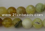 COP1204 15.5 inches 12mm round yellow opal gemstone beads