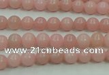 COP1211 15.5 inches 6mm round Chinese pink opal gemstone beads