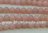 COP1211 15.5 inches 6mm round Chinese pink opal gemstone beads