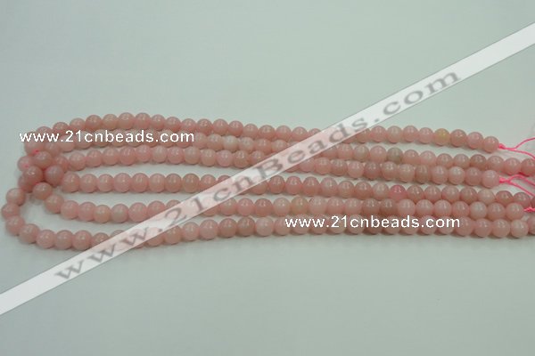 COP1211 15.5 inches 6mm round Chinese pink opal gemstone beads