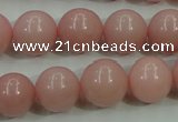 COP1215 15.5 inches 14mm round Chinese pink opal gemstone beads