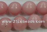 COP1216 15.5 inches 16mm round Chinese pink opal gemstone beads