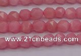 COP1221 15.5 inches 6mm faceted nuggets Chinese pink opal beads