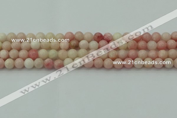 COP1226 15.5 inches 6mm round Chinese pink opal beads wholesale