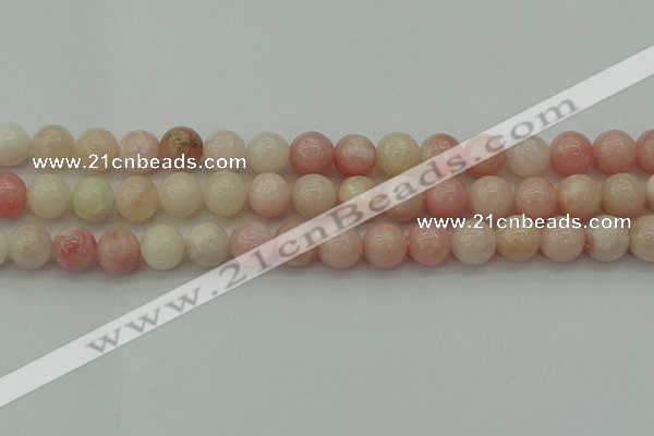 COP1227 15.5 inches 8mm round Chinese pink opal beads wholesale