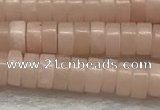 COP1232 15.5 inches 2*4mm heishi Chinese pink opal beads