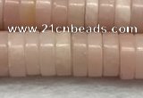 COP1234 15.5 inches 3*8mm heishi Chinese pink opal beads