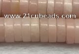 COP1234 15.5 inches 3*8mm heishi Chinese pink opal beads