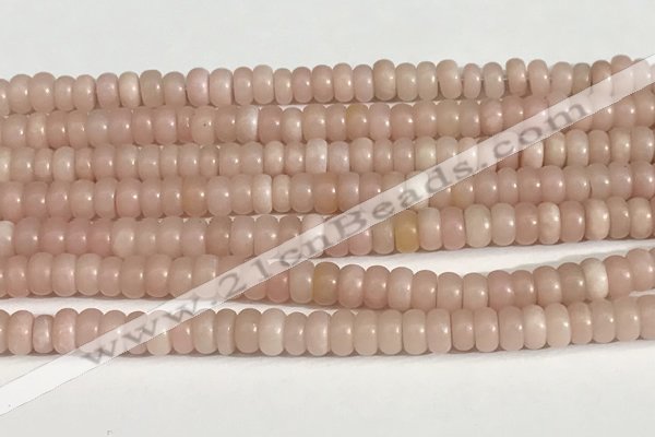 COP1237 15.5 inches 3.5*6mm rondelle Chinese pink opal beads