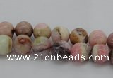 COP1251 15.5 inches 6mm round natural pink opal gemstone beads