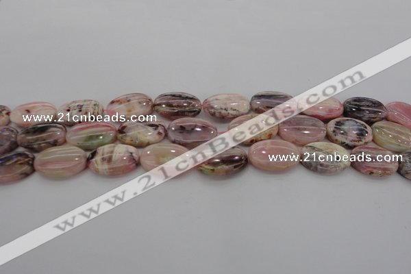 COP1275 15.5 inches 13*18mm oval natural pink opal gemstone beads