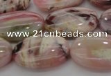 COP1276 15.5 inches 15*20mm oval natural pink opal gemstone beads