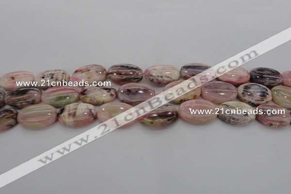 COP1276 15.5 inches 15*20mm oval natural pink opal gemstone beads