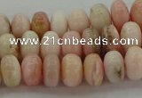 COP1286 15.5 inches 4*6mm rondelle natural pink opal beads