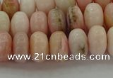 COP1287 15.5 inches 5*8mm rondelle natural pink opal beads