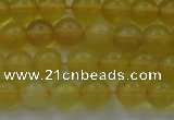 COP1301 15.5 inches 6mm round natural yellow opal gemstone beads