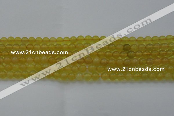 COP1301 15.5 inches 6mm round natural yellow opal gemstone beads