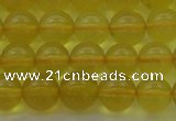 COP1302 15.5 inches 8mm round natural yellow opal gemstone beads