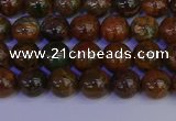 COP1361 15.5 inches 6mm round African green opal beads wholesale