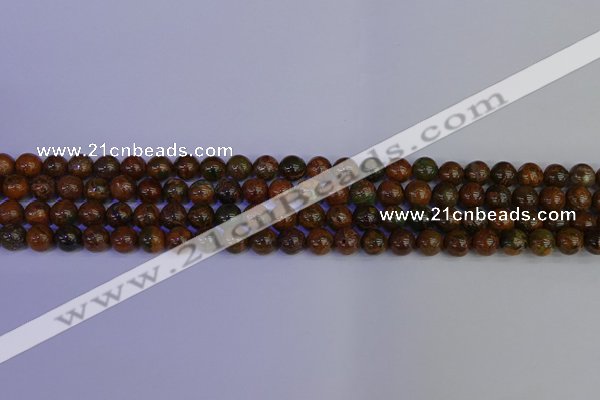 COP1361 15.5 inches 6mm round African green opal beads wholesale