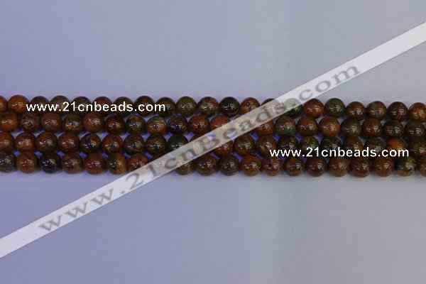 COP1362 15.5 inches 8mm round African green opal beads wholesale
