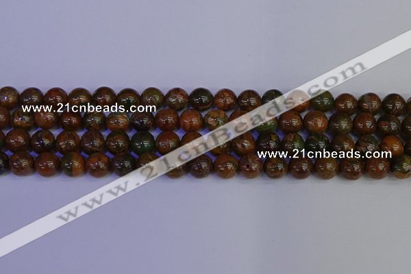 COP1363 15.5 inches 10mm round African green opal beads wholesale