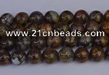 COP1370 15.5 inches 4mm round fire lace opal beads wholesale