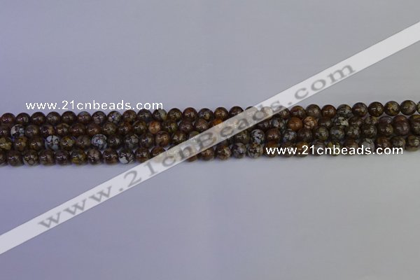 COP1370 15.5 inches 4mm round fire lace opal beads wholesale