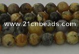 COP1381 15.5 inches 6mm round moss opal gemstone beads whholesale