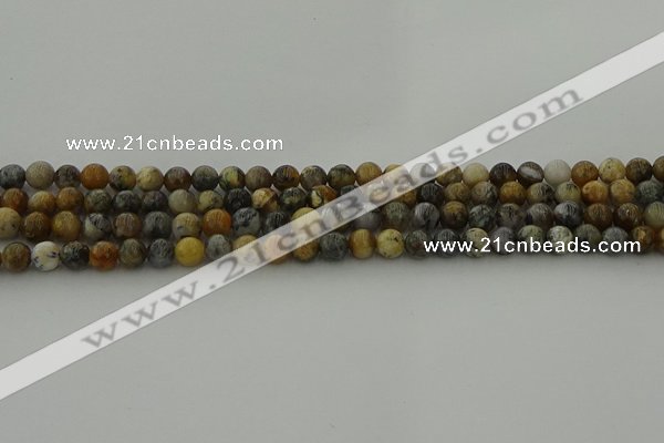 COP1381 15.5 inches 6mm round moss opal gemstone beads whholesale