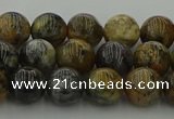 COP1382 15.5 inches 8mm round moss opal gemstone beads whholesale