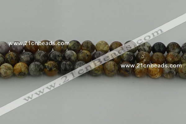 COP1384 15.5 inches 12mm round moss opal gemstone beads whholesale