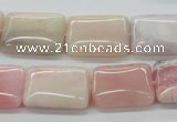 COP14 15.5 inches 15*20mm rectangle natural pink opal beads wholesale