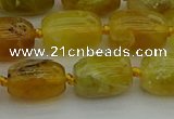 COP1421 15.5 inches 12*16mm drum yellow opal gemstone beads