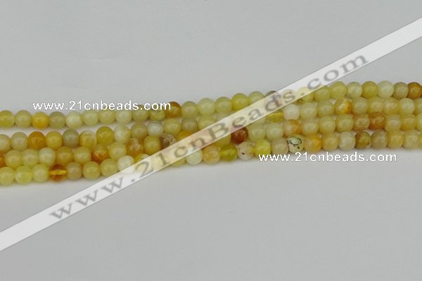 COP1426 15.5 inches 6mm round yellow opal beads wholesale