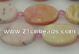 COP1436 15.5 inches 10*16mm oval natural pink opal gemstone beads