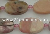 COP1438 15.5 inches 15*20mm oval natural pink opal gemstone beads