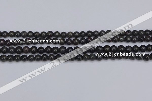 COP1441 15.5 inches 6mm round blue opal gemstone beads